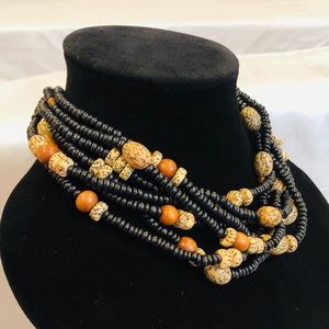 Bohemian Style Choker Beaded Necklace